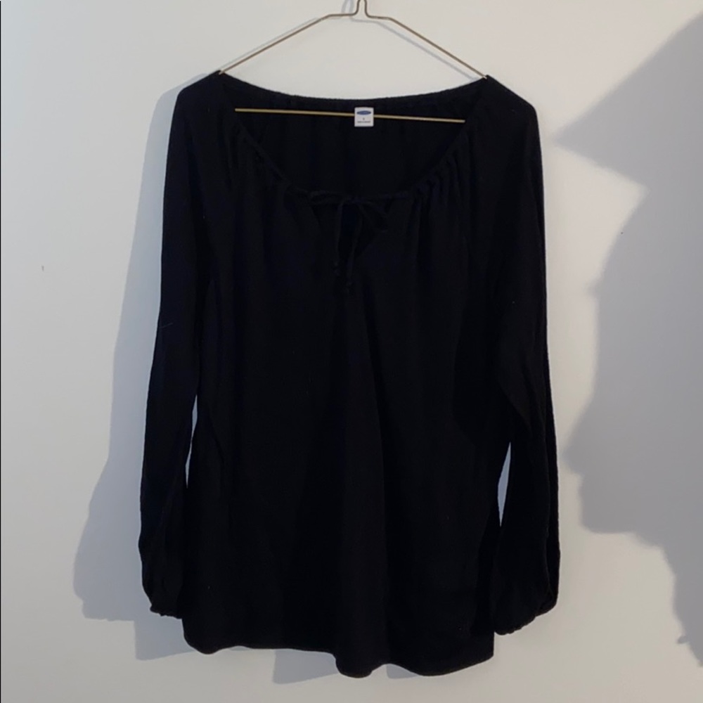 Tie Front Long Sleeve Shirt